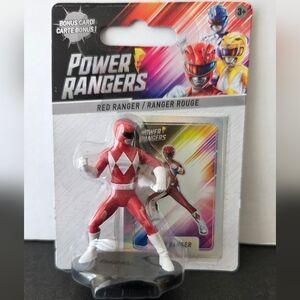 NIB Power Rangers Mighty Morphin Red Ranger Mini Figure + Card Hasbro Just Play